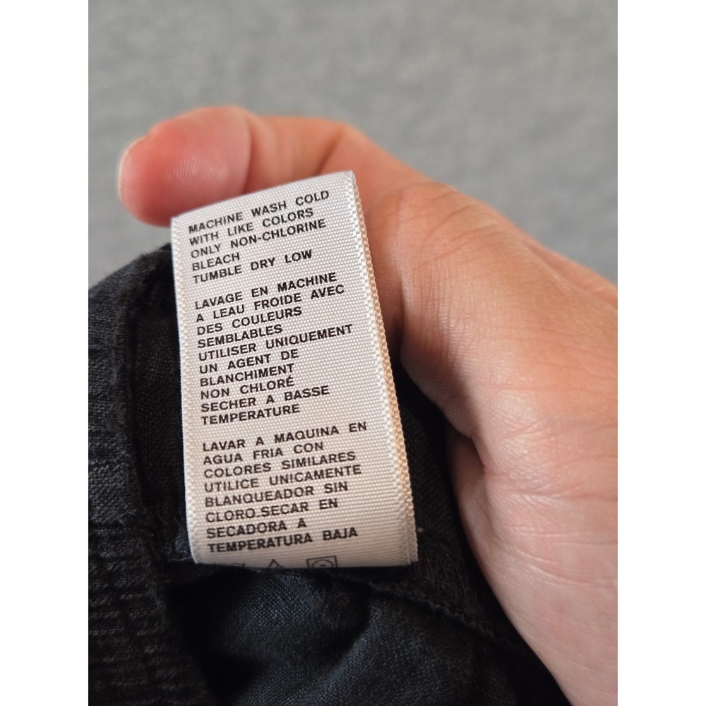 James Perse Pants Mens Small (1) Black 100% Linen Lightweight Minimalist MKO1370 - Picture 6 of 14